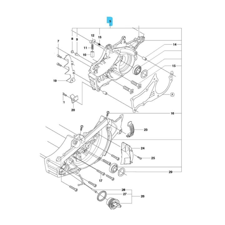 Crankcase Kpl 5753802-20 in the group at Entreprenadbutiken (5753802-20)