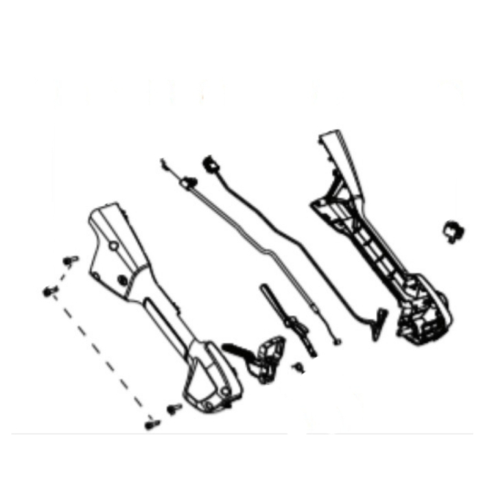 Throttle Handle Assy 5756711-01 in the group  at Entreprenadbutiken (5756711-01)