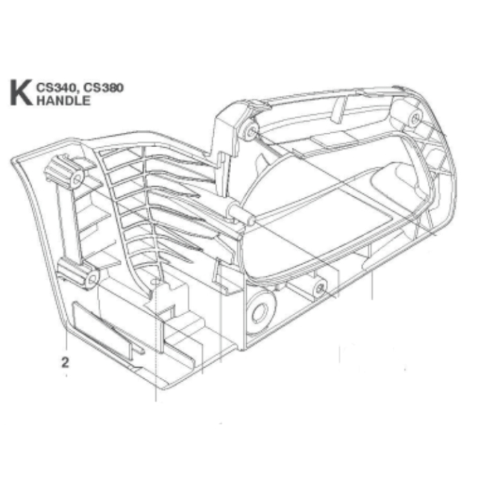 Rear Handle 5760255-01 in the group at Entreprenadbutiken (5760255-01)
