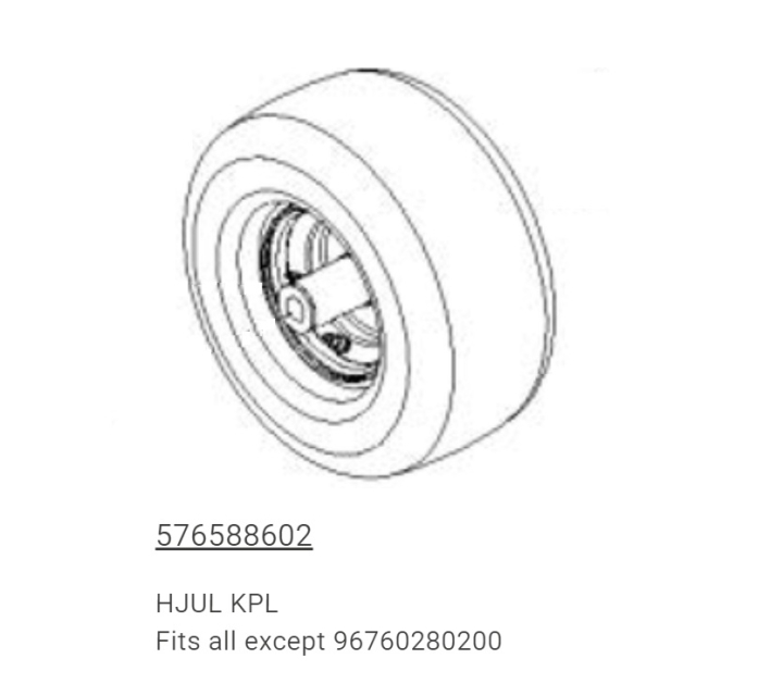 Front Wheel Rz 5765886-02 in the group  at Entreprenadbutiken (5765886-02)
