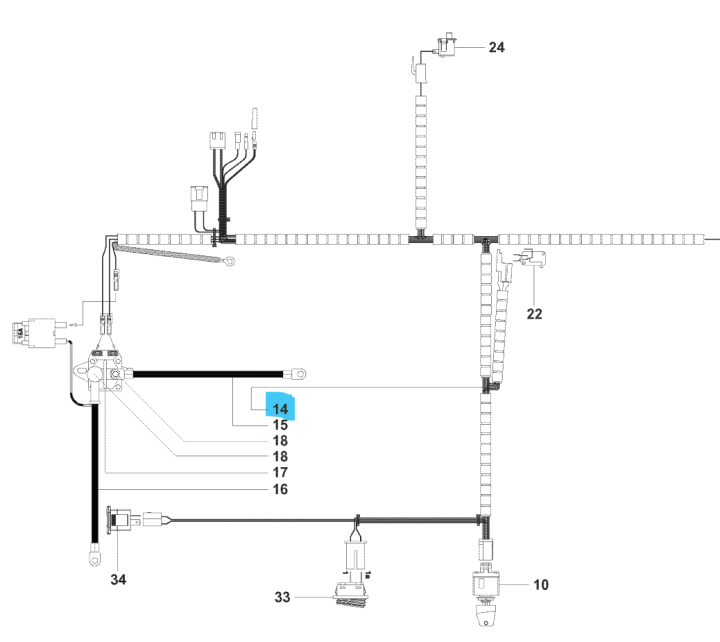 Wiring 5769671-01 in the group  at Entreprenadbutiken (5769671-01)
