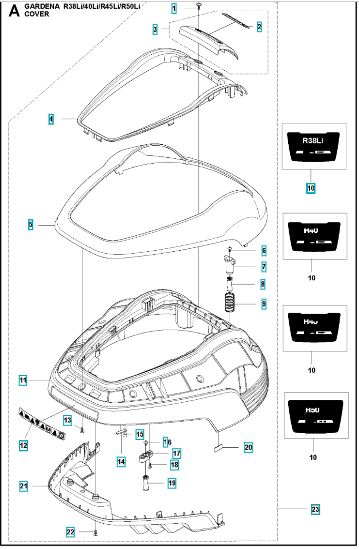 Body System R50Li 5779553-08 in the group  at Entreprenadbutiken (5779553-08)