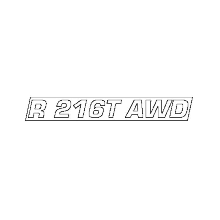 Decal Engine Hood R216T Awd in the group  at Entreprenadbutiken (5783645-18)