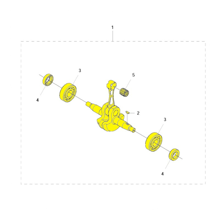 Crankshaft, Kpl in the group at Entreprenadbutiken (5783851-01)