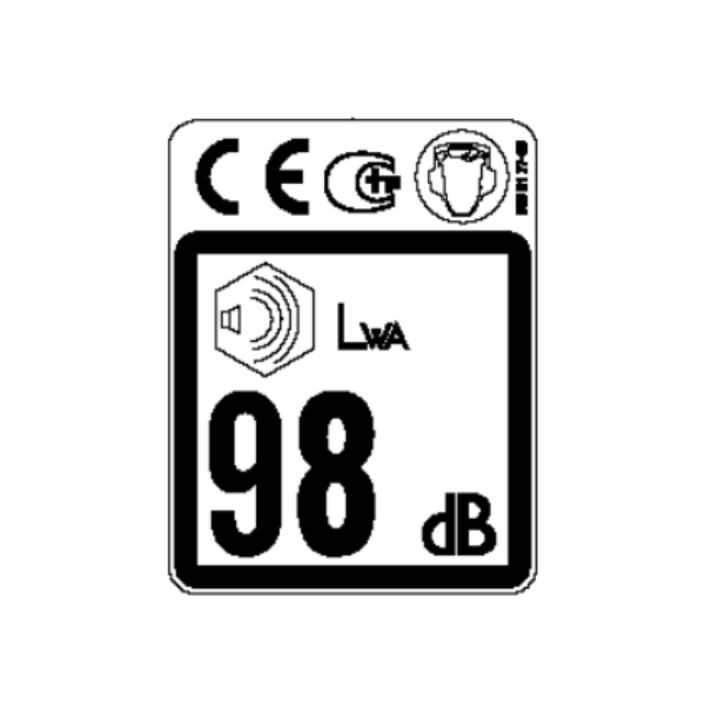 Label Combi Eu/Aus 102 Db in the group at Entreprenadbutiken (5817840-08)
