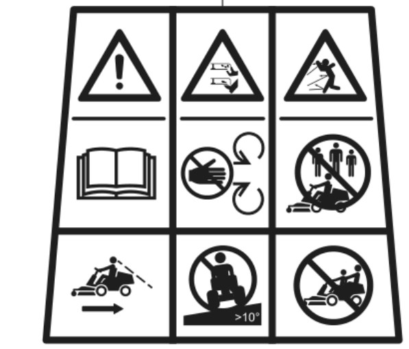 Start/Warning sticker R100/Batte in the group  at Entreprenadbutiken (5825700-03)