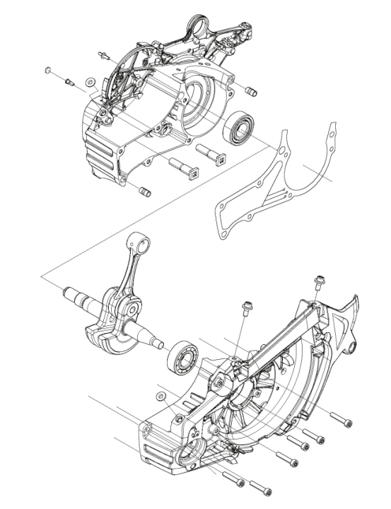 Crankshaft Short Block H565 5827520-02 in the group  at Entreprenadbutiken (5827520-02)