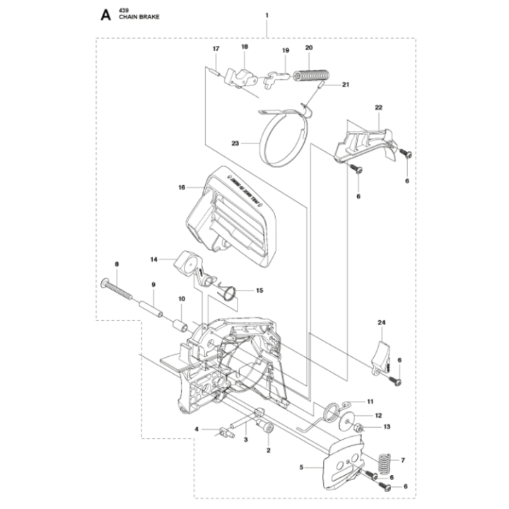 Clutch Cover Assy 439 5851350-01 in the group at Entreprenadbutiken (5851350-01)
