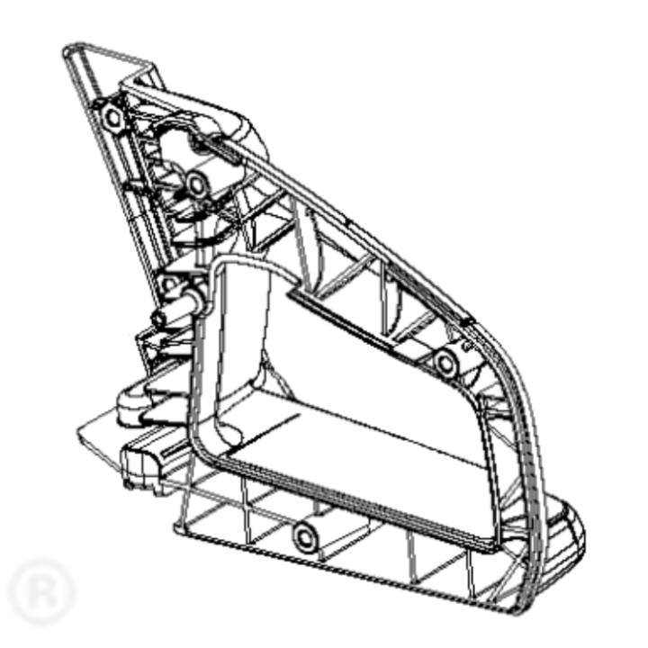 Rear Handle Black 5854356-01 in the group  at Entreprenadbutiken (5854356-01)