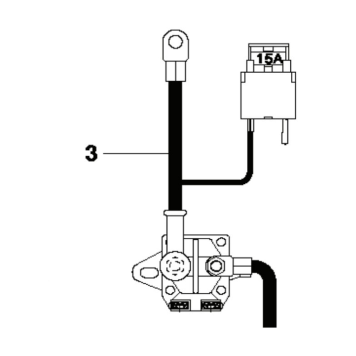 Battery positive cable in the group at Entreprenadbutiken (5862488-01)
