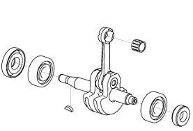 Crankshaft Kpl 5864916-01 in the group at Entreprenadbutiken (5864916-01)
