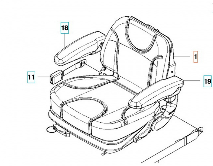 Seat Compl 5886120-01 in the group at Entreprenadbutiken (5886120-01)