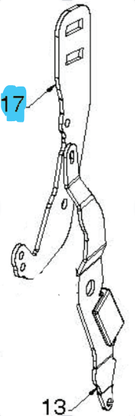 Pulley Arm 5892629-02 in the group  at Entreprenadbutiken (5892629-02)