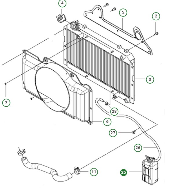 Expansion tank 0.94L in the group at Entreprenadbutiken (5893156-01)