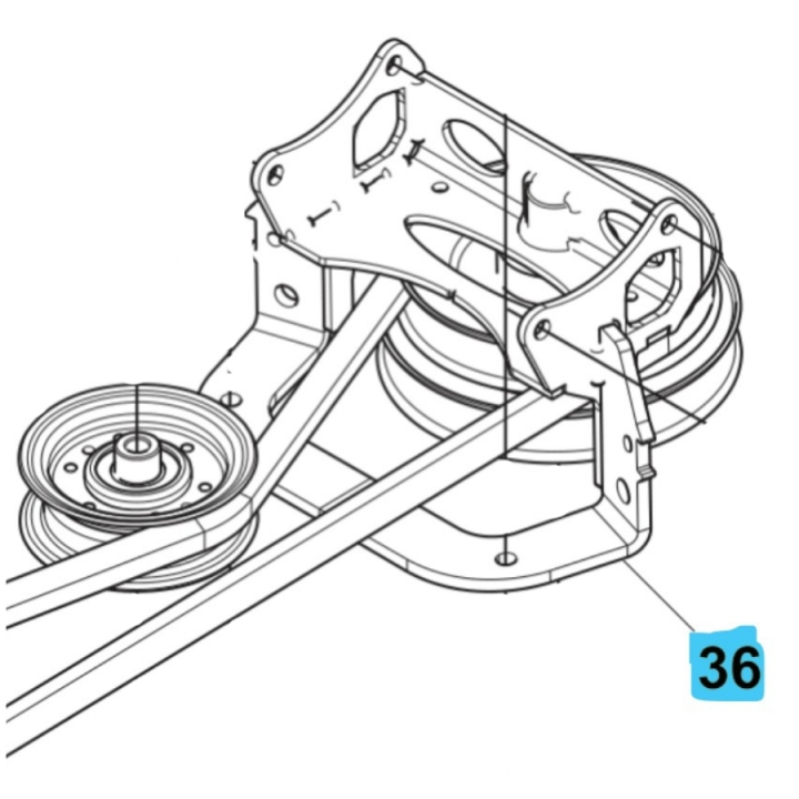 Pulley Huqvarna Grey in the group  at Entreprenadbutiken (5895079-01)