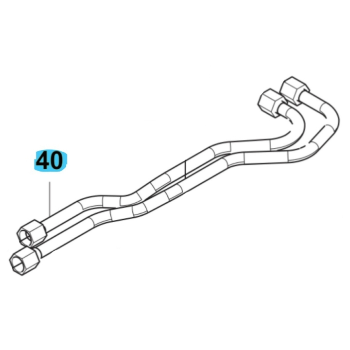 Hydraulic Pipe For Vfmu in the group  at Entreprenadbutiken (5895619-01)