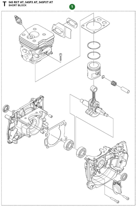 Short Block R15Iiat 5900928-02 in the group at Entreprenadbutiken (5900928-02)