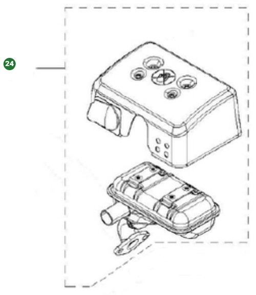 Muffler, Kpl 5903918-01 in the group at Entreprenadbutiken (5903918-01)