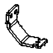 Bracket Track Guide Black Zinc in the group at Entreprenadbutiken (5905542-02)