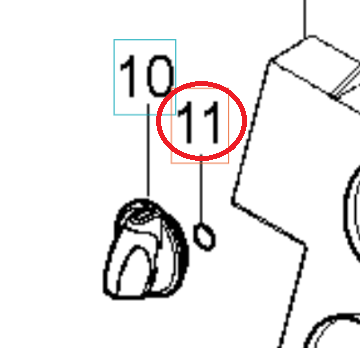 O-Ring 10.2X2.5 Nbr 70 5926176-68 in the group  at Entreprenadbutiken (5926176-68)