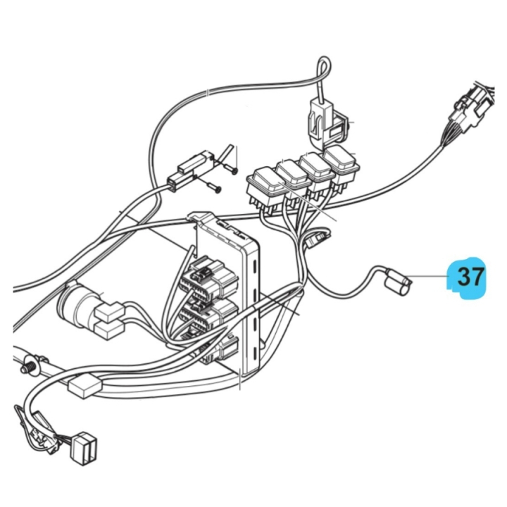 Wiring Assy Hydraulic Temp Sen in the group at Entreprenadbutiken (5930815-01)