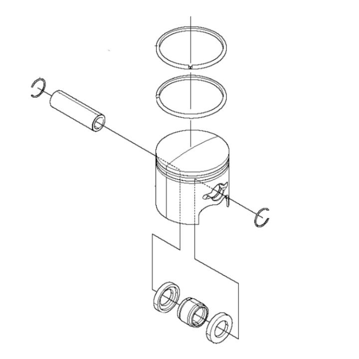 Piston Complete 5933052-01 in the group at Entreprenadbutiken (5933052-01)