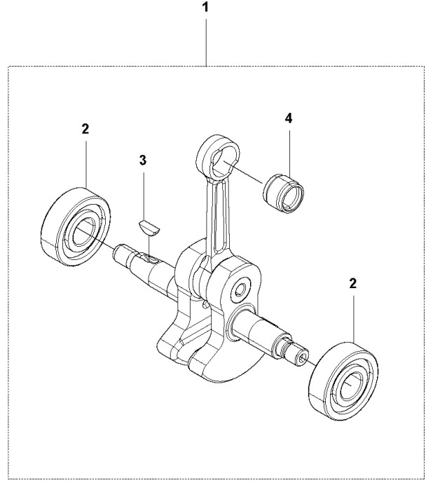 Crankshaft Complete 5933053-01 in the group  at Entreprenadbutiken (5933053-01)