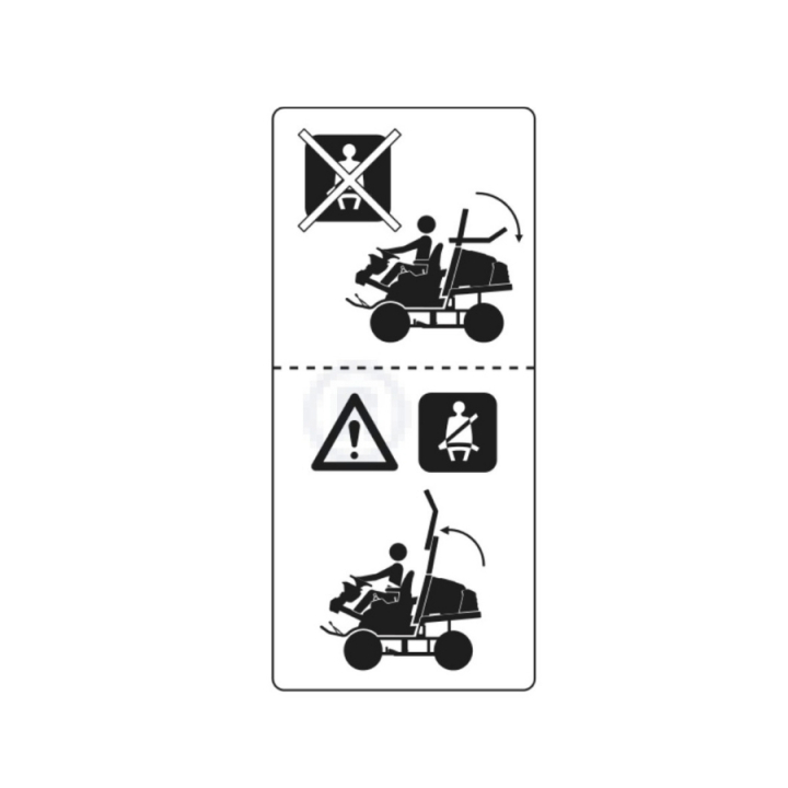 Decal, Seat Belt 5935852-01 in the group  at Entreprenadbutiken (5935852-01)
