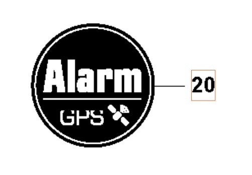 Label Gps Security 5940548-01 in the group Automower 405X - 2022 at Entreprenadbutiken (5940548-01)