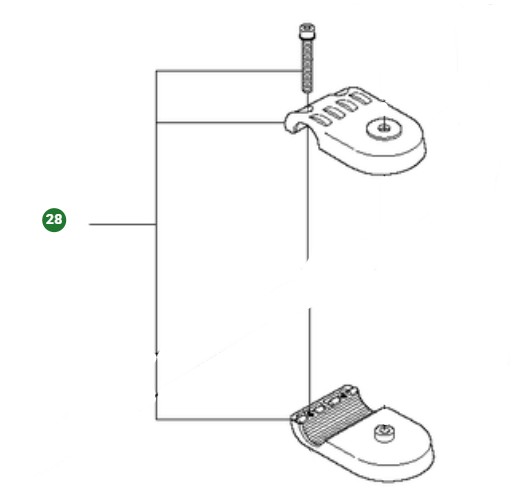 Handlebar Holder Spare Parts Kit 5953036-01 in the group  at Entreprenadbutiken (5953036-01)