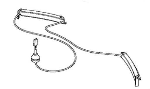 Orange LED wiring harness for Automower 520 EPOS, 550 EPOS in the group at Entreprenadbutiken (5953122-02)