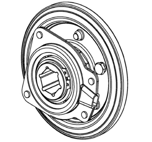 Rubber drive wheel in the group  at Entreprenadbutiken (5959262-01)