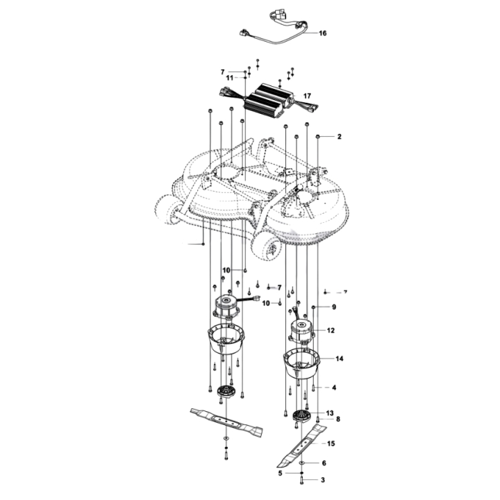 Cutting Deck System Complete in the group  at Entreprenadbutiken (5959316-01)