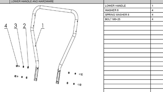 Lower handle and hardware in the group at Entreprenadbutiken (5960138-02)
