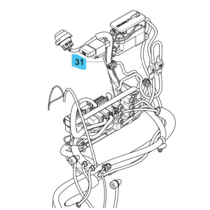 Wiring Assy Power Supply W122 in the group  at Entreprenadbutiken (5960280-03)