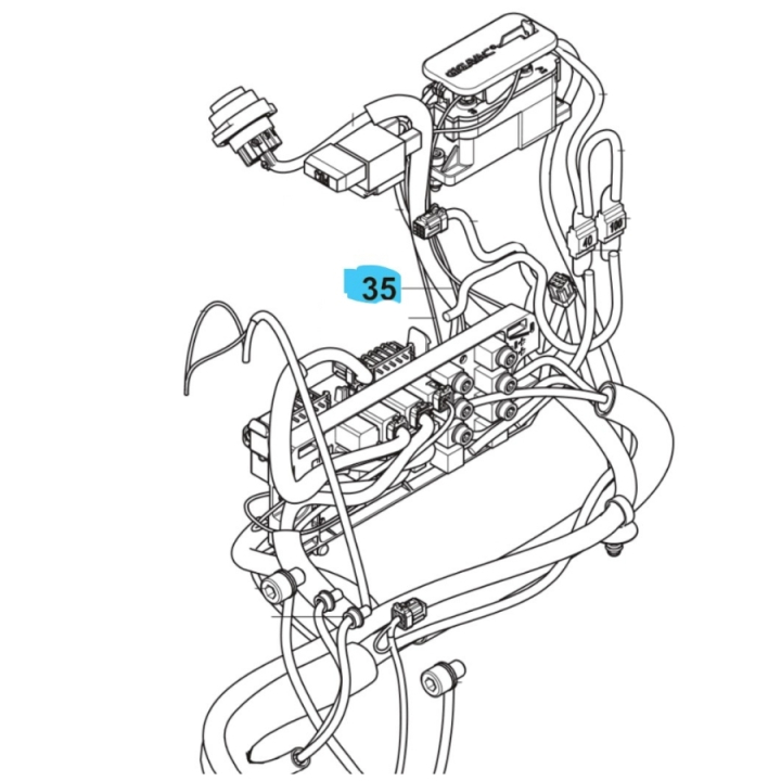Wiring Assy Power Supply W122 in the group  at Entreprenadbutiken (5960280-07)