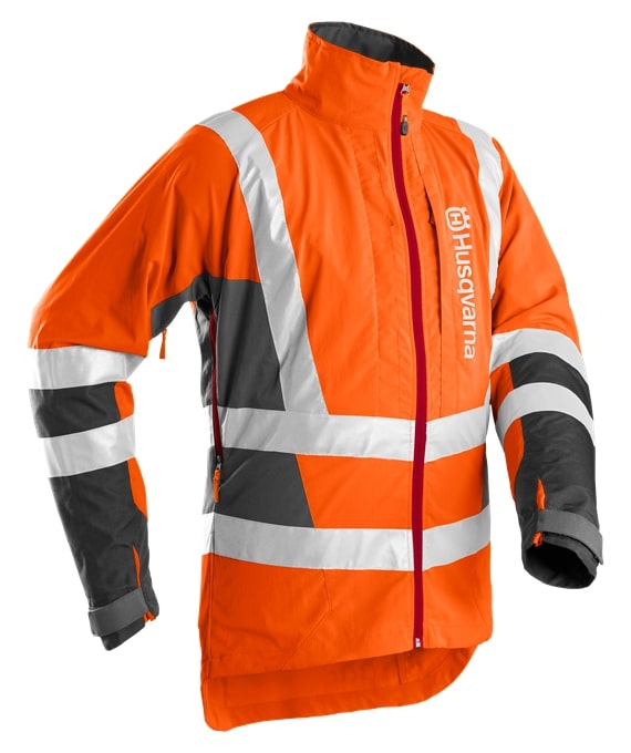 Forest jacket high viz, Technical in the group Forest / Brushcutters / Protective Equipments / Workwear / Protective Jackets at Entreprenadbutiken (5963037)