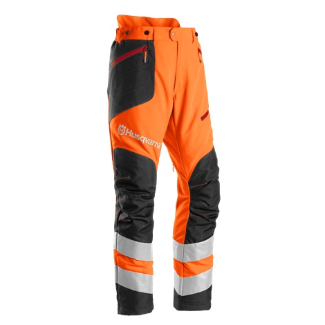 Trousers Brushcutting & Trimming High Viz 48 En20471 5972462-48 in the group Clothing & Safety equipment / Husqvarna Clothing & Safety equipment / Protective Trousers at Entreprenadbutiken (5972462-48)