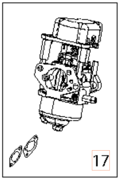 Carburetor 5973821-01 in the group  at Entreprenadbutiken (5973821-01)