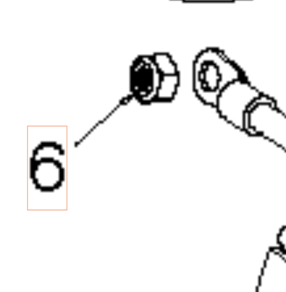 Nut Lock Nut M6 Nyloc Insert H in the group  at Entreprenadbutiken (5974341-01)