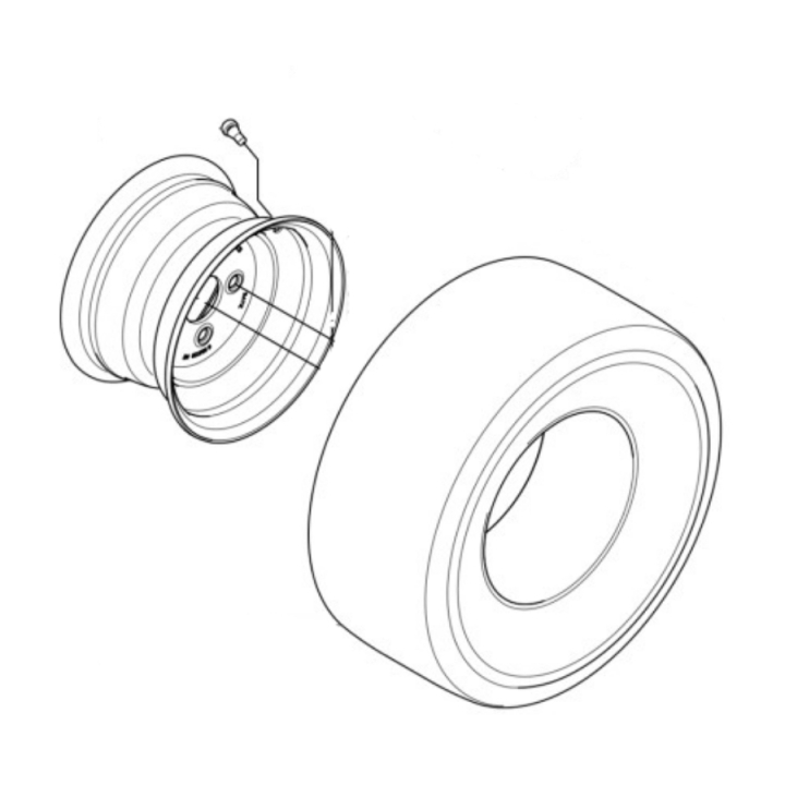 Wheel Assy 20X8-10 in the group  at Entreprenadbutiken (5977112-01)