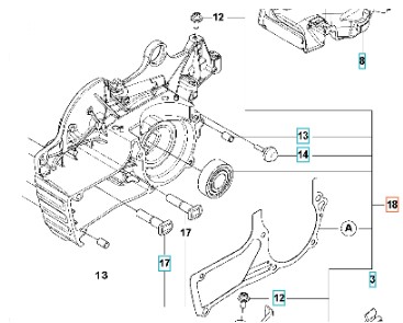 Crankcase Kit 90Cc Spare Parts in the group  at Entreprenadbutiken (5979608-03)