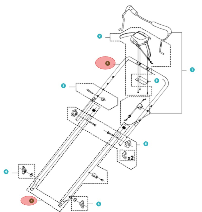 Handle Kit (Autowalk) 5984533-01 in the group  at Entreprenadbutiken (5984533-01)