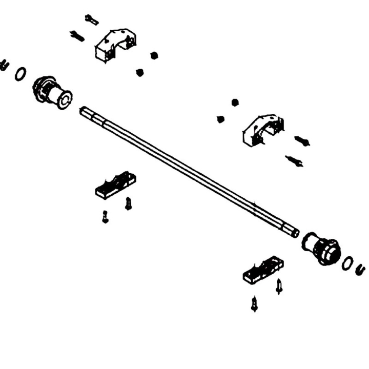 Axle Rear Axle Set 5985133-01 in the group at Entreprenadbutiken (5985133-01)