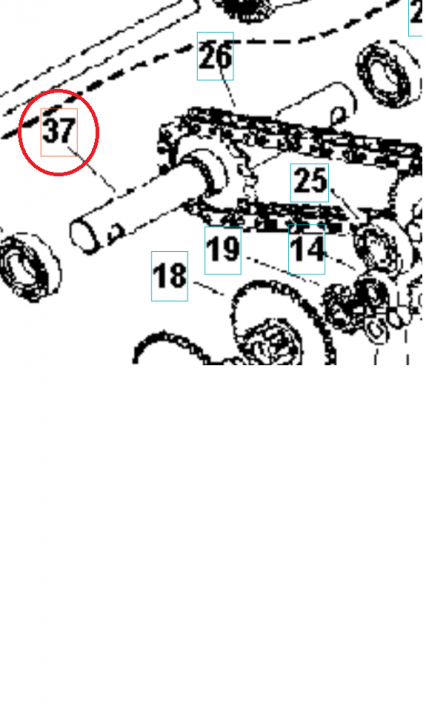 Rotating Shaft 5986759-01 in the group  at Entreprenadbutiken (5986759-01)