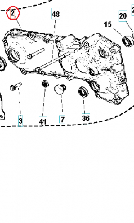Engine Head Crankcase Right 5986763-01 in the group at Entreprenadbutiken (5986763-01)