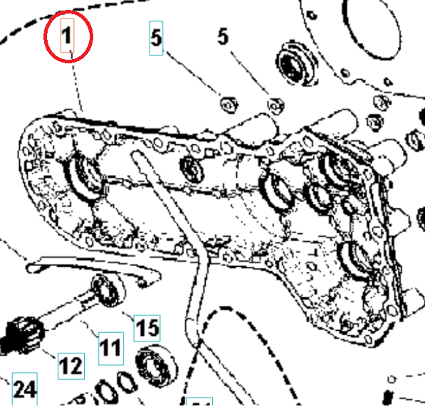 Crankcase Left 5986767-01 in the group  at Entreprenadbutiken (5986767-01)