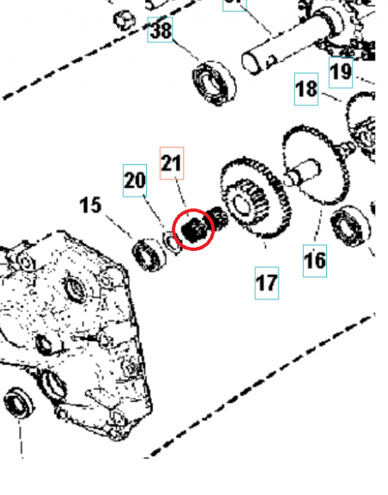 Needle Bearing 18X22 5986794-01 in the group  at Entreprenadbutiken (5986794-01)