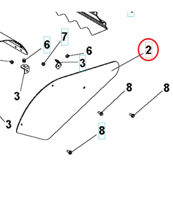 Cover Pins Cover Side Orange 5986809-01 in the group at Entreprenadbutiken (5986809-01)