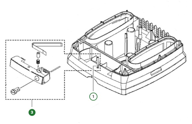 Lock assembly kit lock bar p 25 in the group at Entreprenadbutiken (5992800-02)